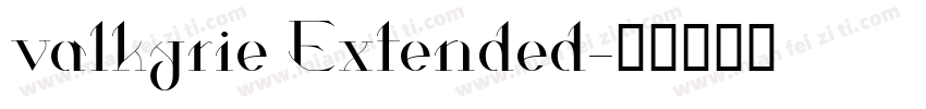 valkyrie Extended字体转换
